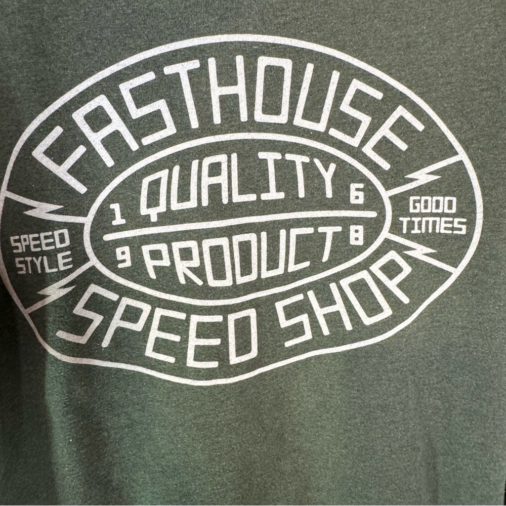 Fasthouse Green Graphic Hoodie Size Men’s Medium - Picture 7 of 8